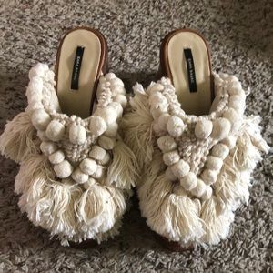 Zara Pom Pom shoes